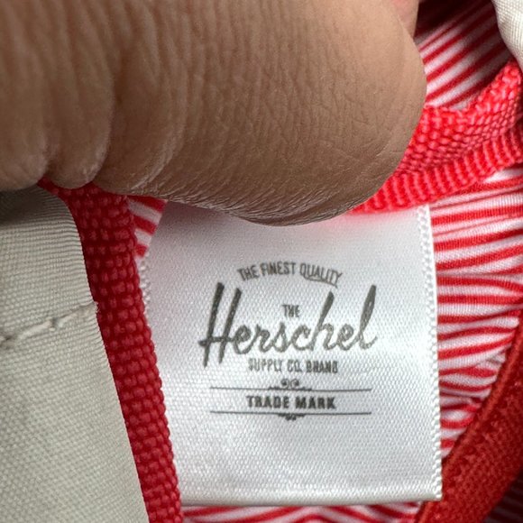 Herschel Supply Company, Backpack, Blue, coral, cream floral print. main image 4